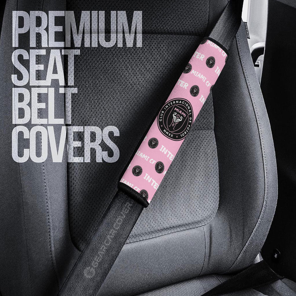 Inter Miami CF Seat Belt Covers Sporty Team Collection - Gearcarcover - 3