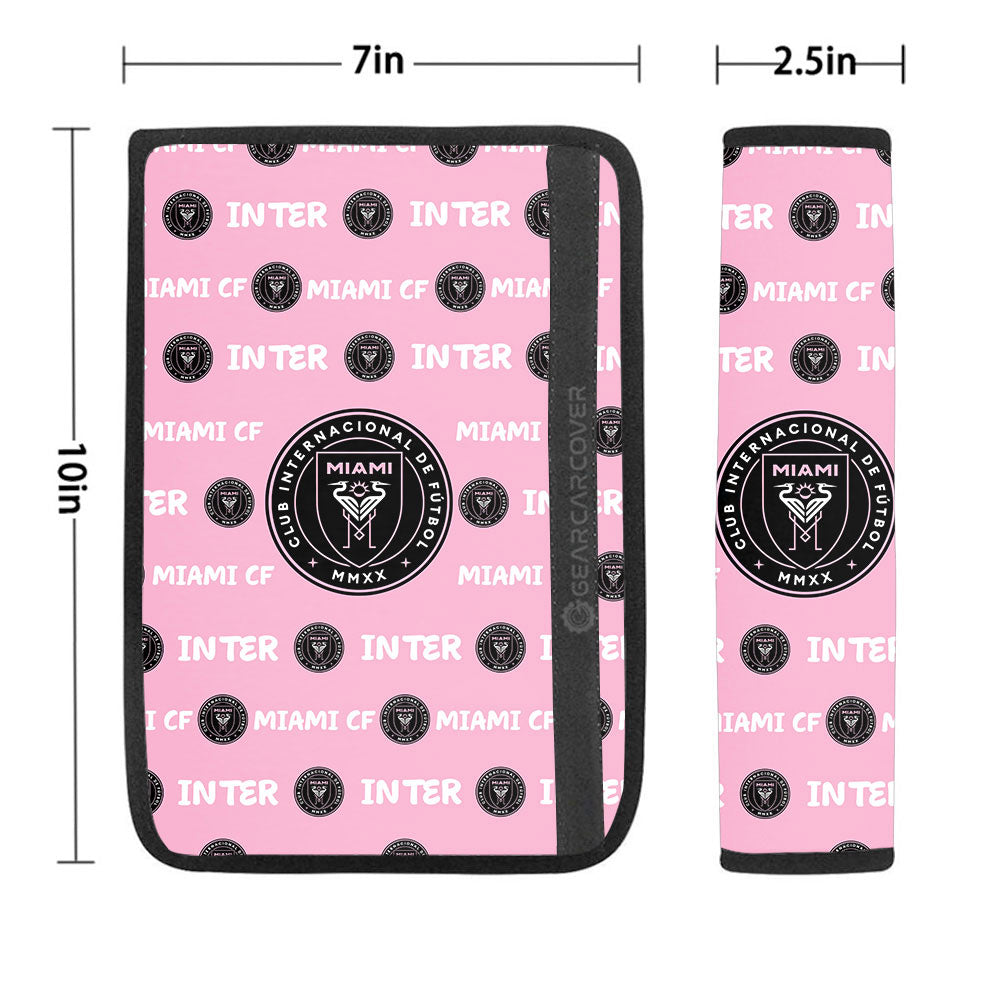 Inter Miami CF Seat Belt Covers Sporty Team Collection - Gearcarcover - 1