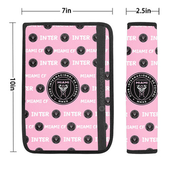 Inter Miami CF Seat Belt Covers Sporty Team Collection - Gearcarcover - 1