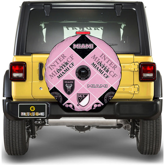 Inter Miami CF Spare Tire Covers Camera Hole Sporty Team Collection - Gearcarcover - 1