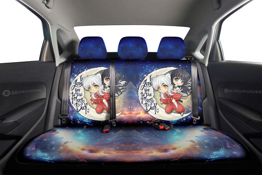 InuYasha And Kagome Car Back Seat Covers Custom Car Accessories - Gearcarcover - 2