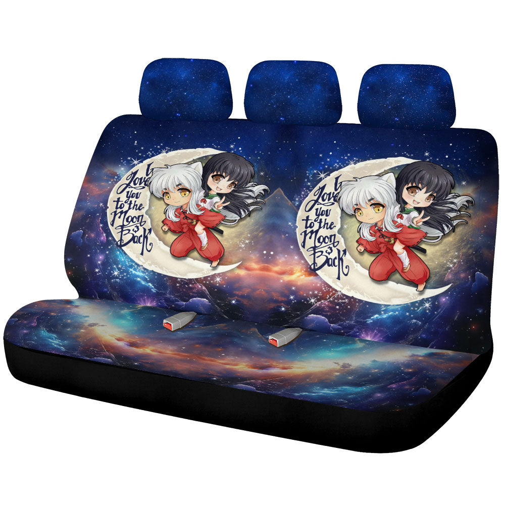 InuYasha And Kagome Car Back Seat Covers Custom Car Accessories - Gearcarcover - 1