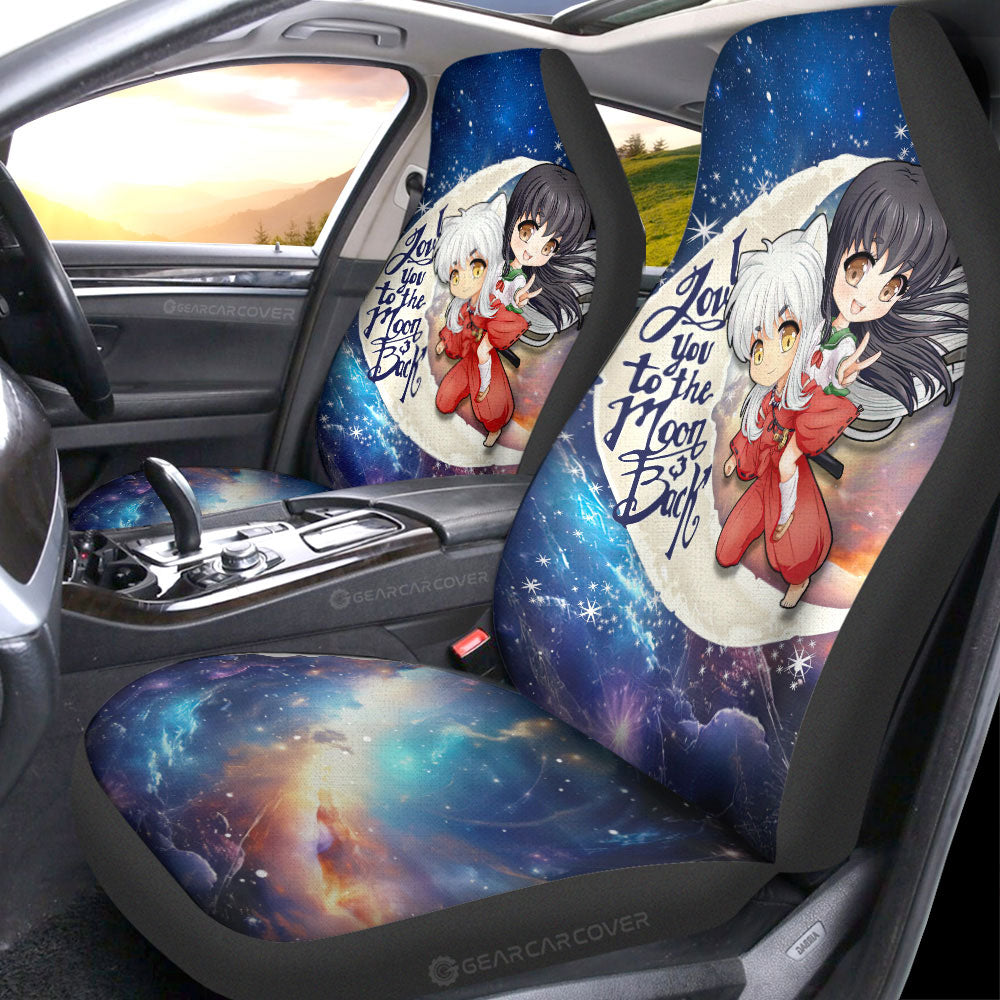 InuYasha And Kagome Car Seat Covers Custom Car Accessories - Gearcarcover - 1