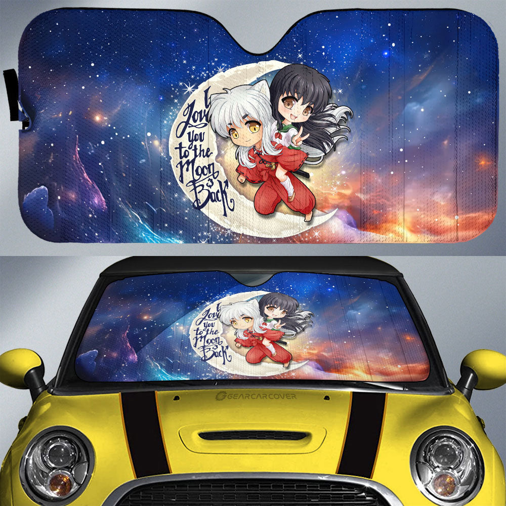 InuYasha And Kagome Car Sunshade Custom Car Accessories - Gearcarcover - 1