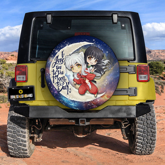 InuYasha And Kagome Spare Tire Covers Custom Car Accessories - Gearcarcover - 2