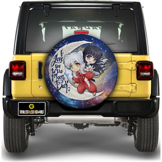 InuYasha And Kagome Spare Tire Covers Custom Car Accessories - Gearcarcover - 1