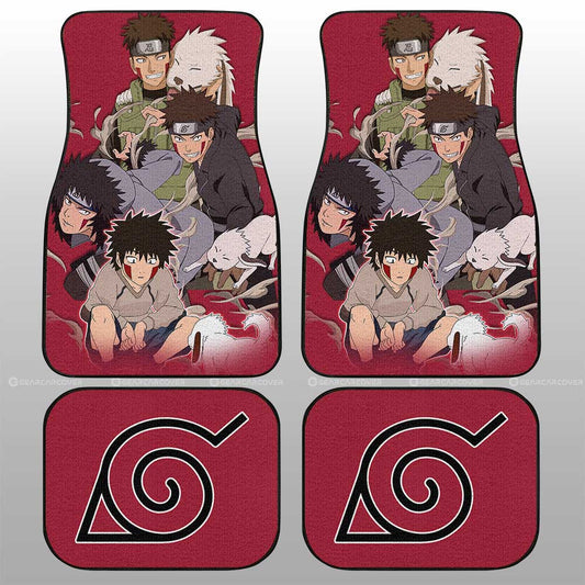 Inuzuka Kiba Car Floor Mats Custom Anime Car Accessories For Fans - Gearcarcover - 2