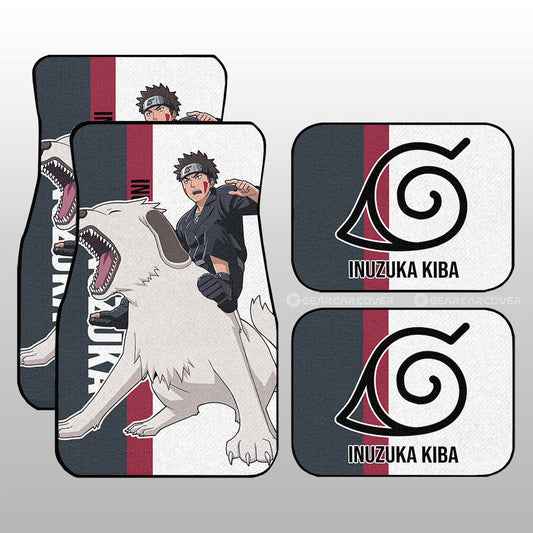 Inuzuka Kiba Car Floor Mats Custom Anime Car Accessories - Gearcarcover - 1