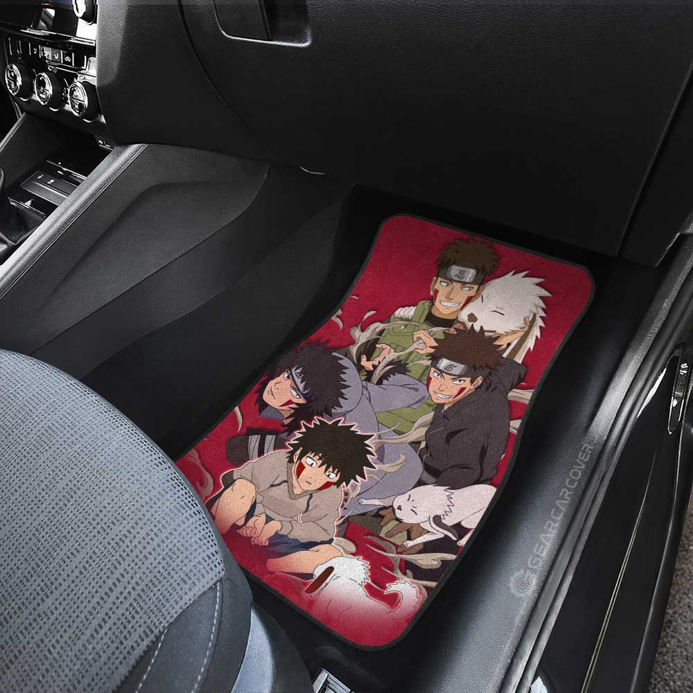 Inuzuka Kiba Car Floor Mats Custom Car Accessories For Fans - Gearcarcover - 4