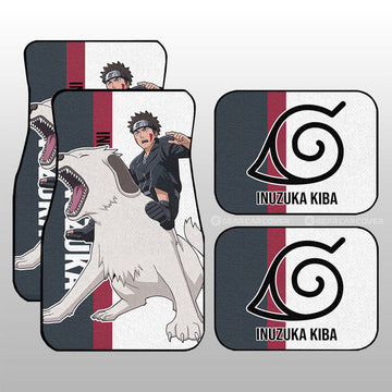 Inuzuka Kiba Car Floor Mats Custom Car Accessories - Gearcarcover - 1