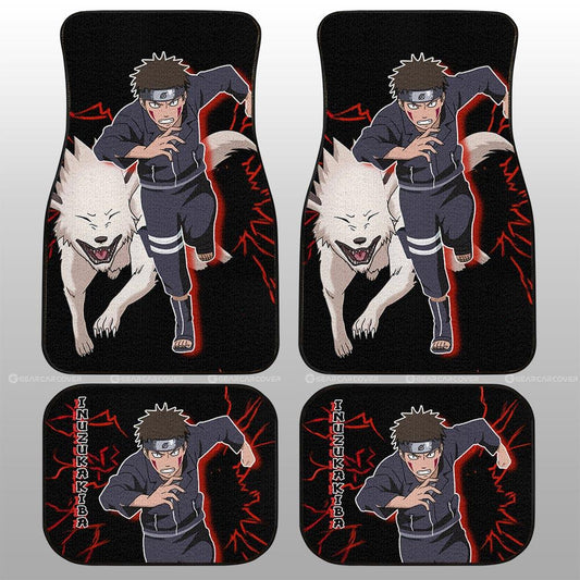 Inuzuka Kiba Car Floor Mats Custom NRT - Gearcarcover - 2