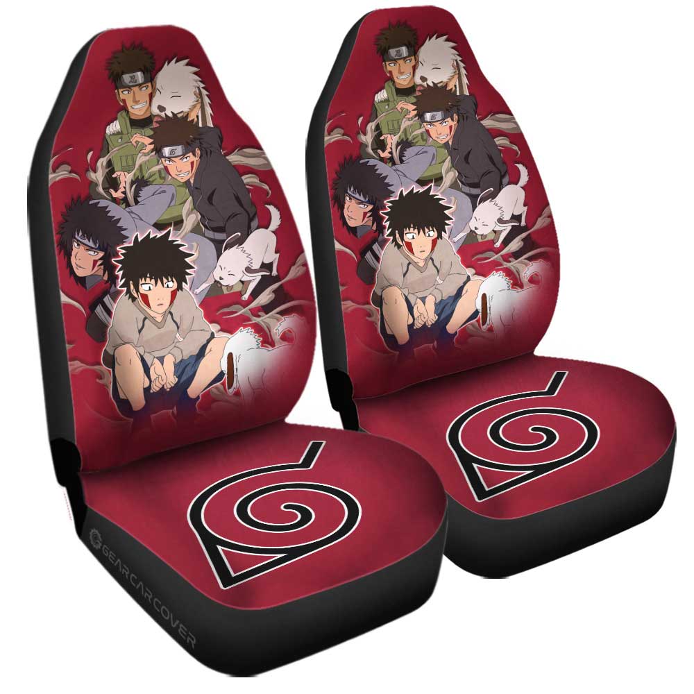 Inuzuka Kiba Car Seat Covers Custom Anime Car Accessories For Fans - Gearcarcover - 3