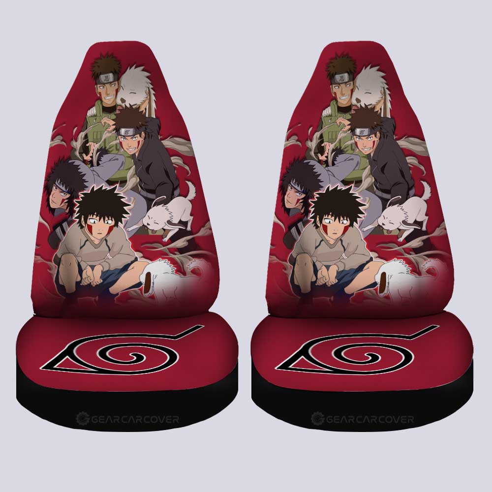 Inuzuka Kiba Car Seat Covers Custom Anime Car Accessories For Fans - Gearcarcover - 4