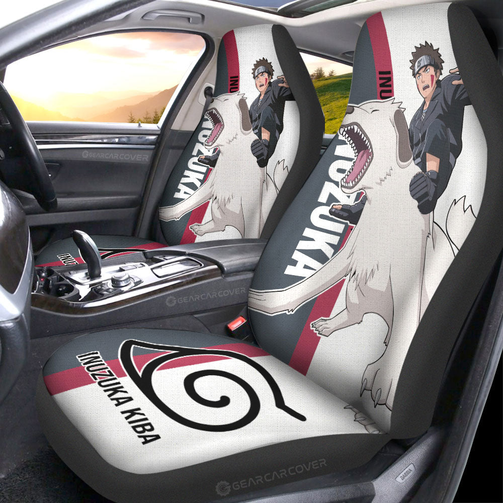 Inuzuka Kiba Car Seat Covers Custom Anime Car Accessories - Gearcarcover - 2