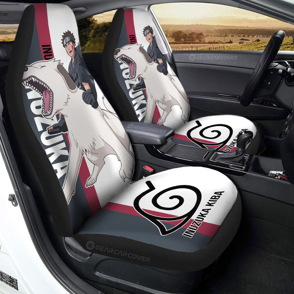 Inuzuka Kiba Car Seat Covers Custom Anime Car Accessories - Gearcarcover - 1