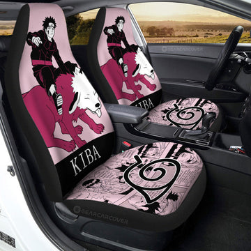 Inuzuka Kiba Car Seat Covers Custom Anime Car Accessories Manga Color Style - Gearcarcover - 1