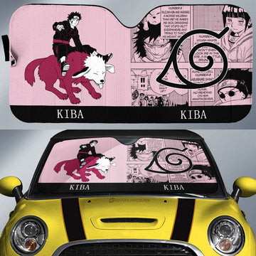 Inuzuka Kiba Car Sunshade Custom Anime Car Accessories Manga Color Style - Gearcarcover - 1