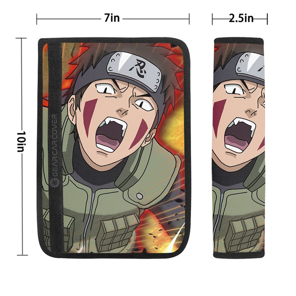 Inuzuka Kiba Seat Belt Covers Custom For Fans - Gearcarcover - 1