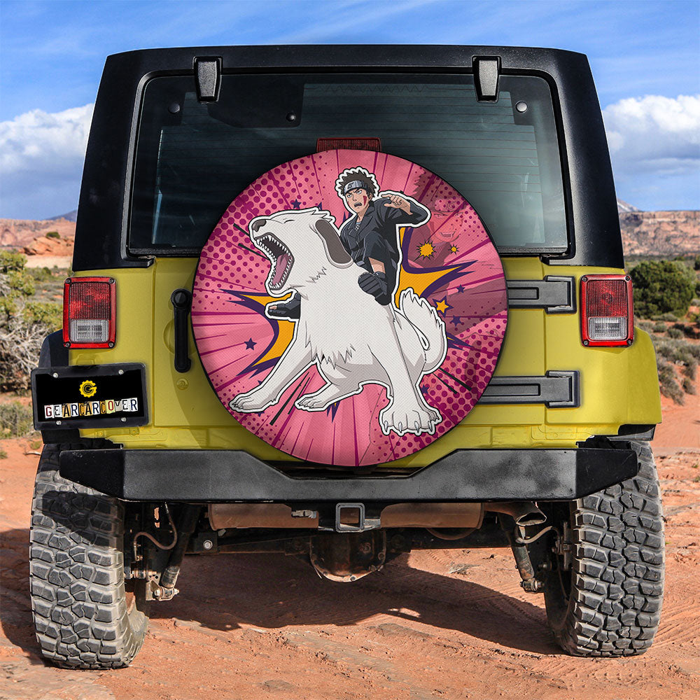 Inuzuka Kiba Spare Tire Covers Custom Anime Car Accessories - Gearcarcover - 2