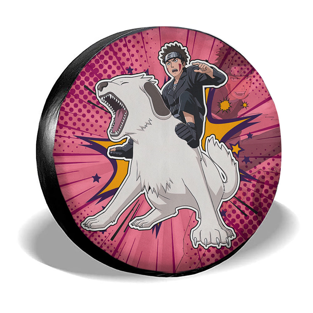 Inuzuka Kiba Spare Tire Covers Custom Car Accessories - Gearcarcover - 3