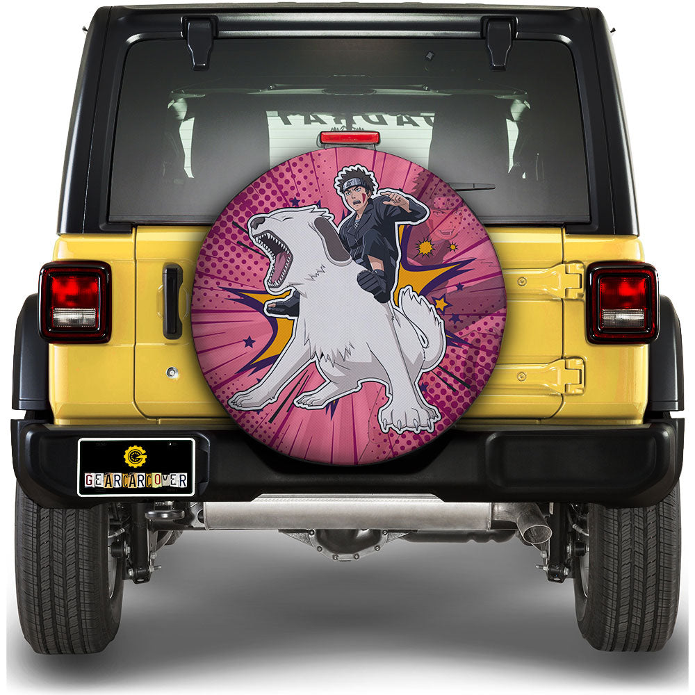 Inuzuka Kiba Spare Tire Covers Custom Car Accessories - Gearcarcover - 1