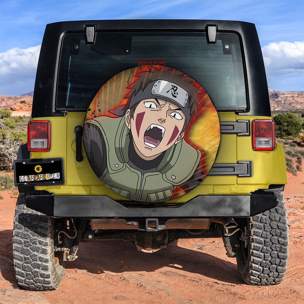 Inuzuka Kiba Spare Tire Covers Custom For Fans - Gearcarcover - 3