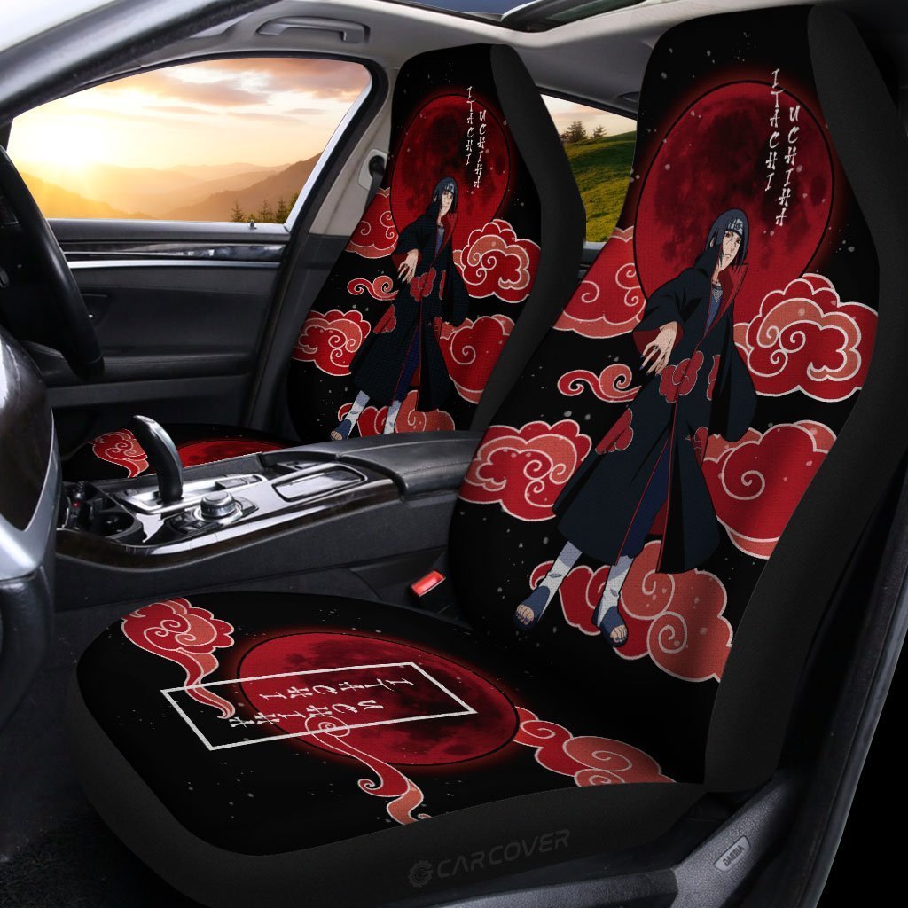 Itachi Akatsuki Car Seat Covers Custom Anime Car Accessories - Gearcarcover - 2