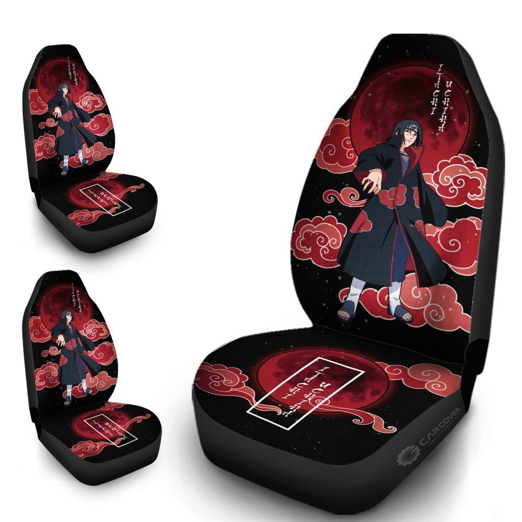 Itachi Akatsuki Car Seat Covers Custom Anime Car Accessories - Gearcarcover - 4