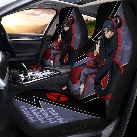 Itachi Akatsuki Car Seat Covers Custom Anime Car Accessories - Gearcarcover - 2