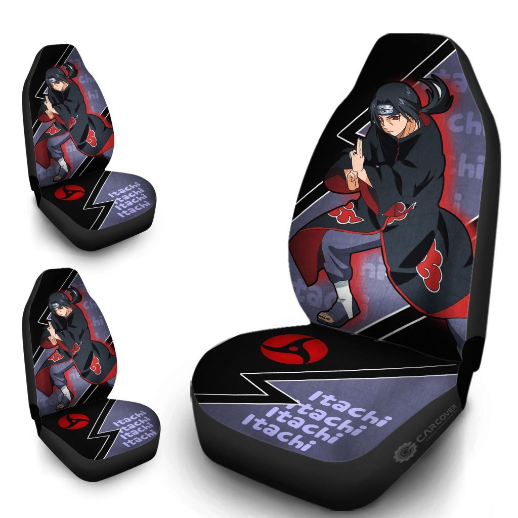 Itachi Akatsuki Car Seat Covers Custom Anime Car Accessories - Gearcarcover - 4