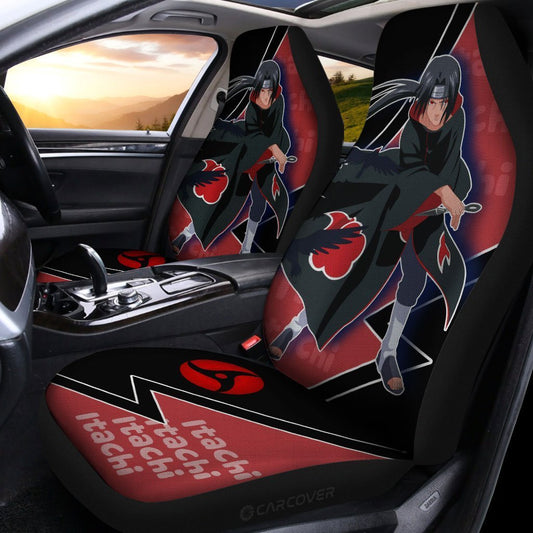 Itachi Akatsuki Car Seat Covers Custom Anime Car Interior Accessories For Fan - Gearcarcover - 2