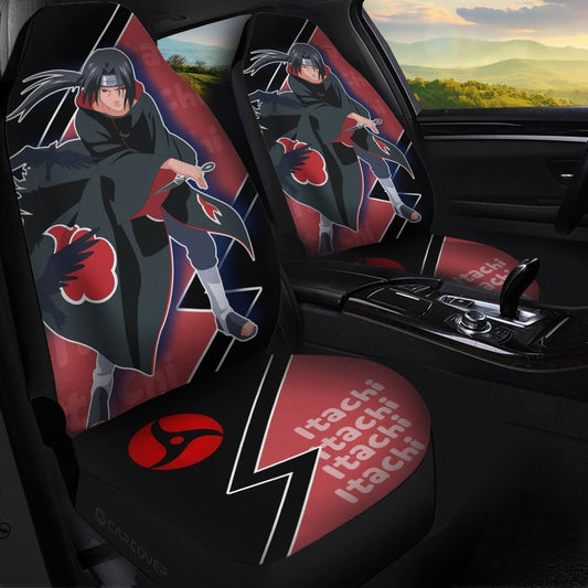 Itachi Akatsuki Car Seat Covers Custom Anime Car Interior Accessories For Fan - Gearcarcover - 1