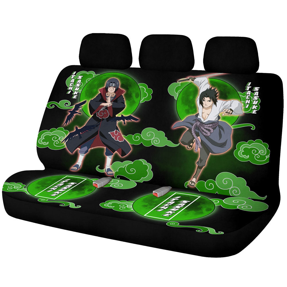 Itachi And Sasuke Car Back Seat Covers Custom Anime - Gearcarcover - 1