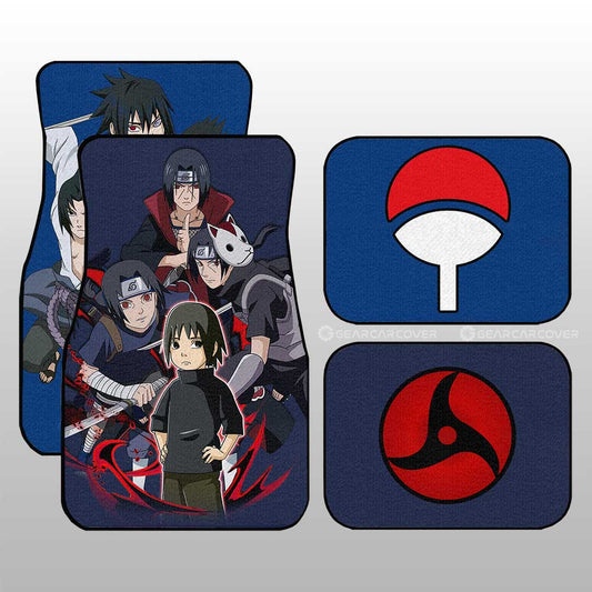 Itachi And Sasuke Car Floor Mats Custom Anime Car Accessories - Gearcarcover - 2