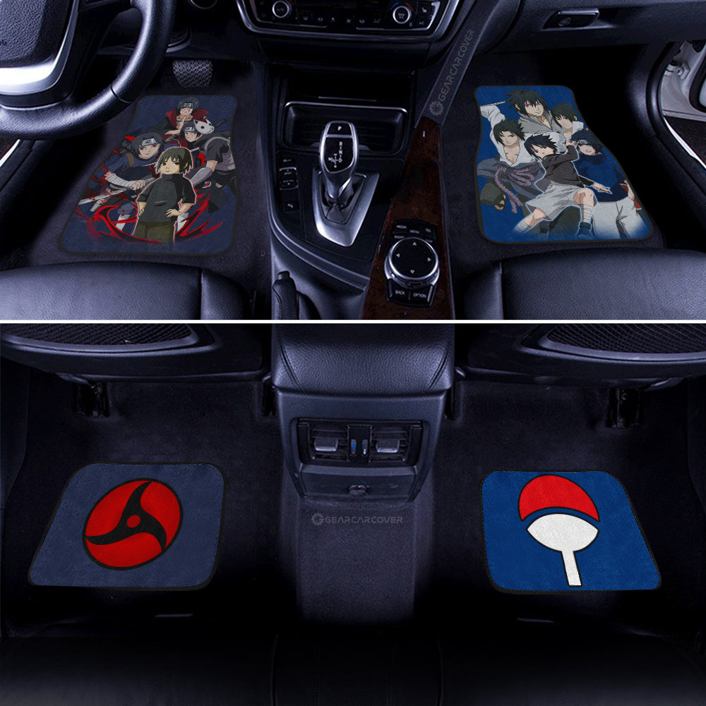 Itachi And Sasuke Car Floor Mats Custom Car Accessories - Gearcarcover - 3