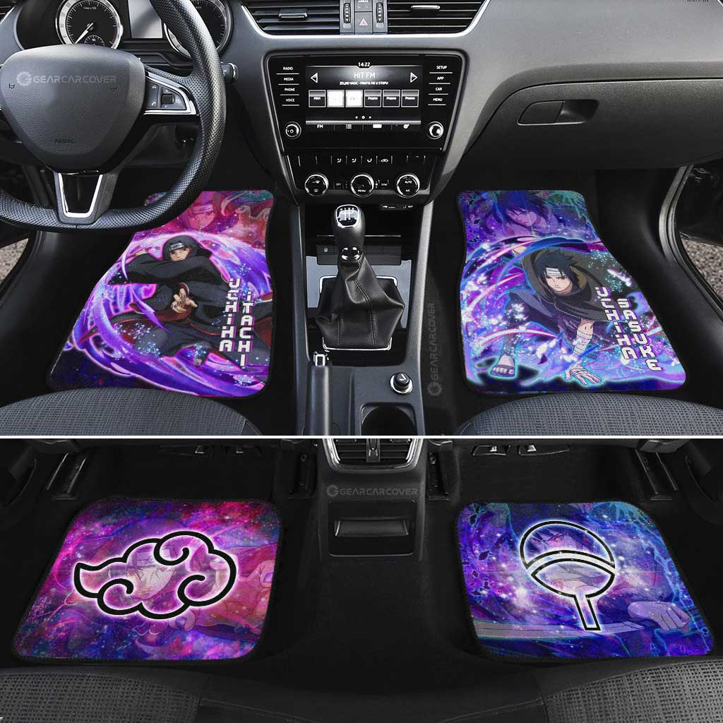 Itachi And Sasuke Car Floor Mats Custom Characters Car Accessories - Gearcarcover - 2