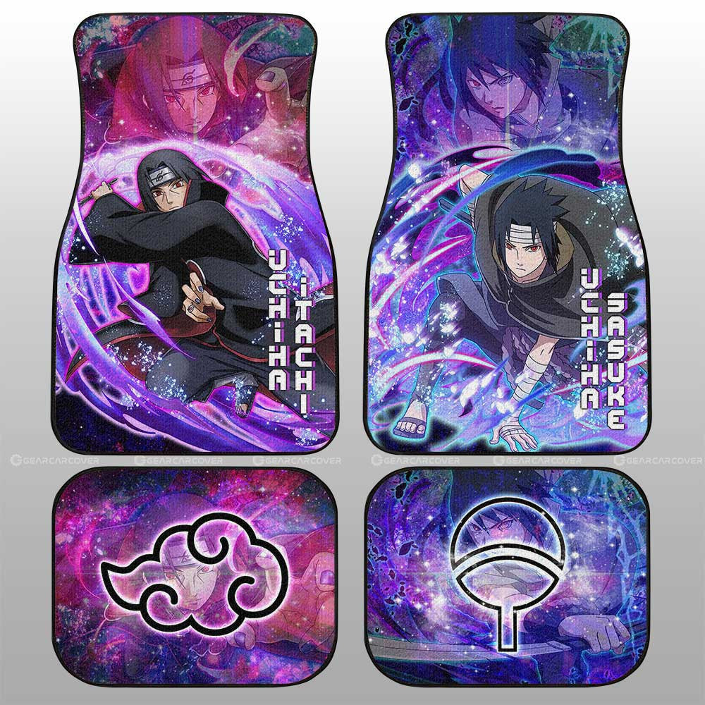 Itachi And Sasuke Car Floor Mats Custom Characters Car Accessories - Gearcarcover - 1