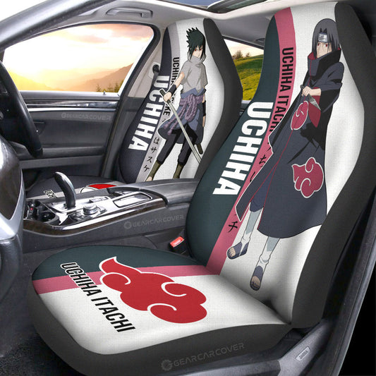 Itachi And Sasuke Car Seat Covers Custom Anime Car Accessories For Fans - Gearcarcover - 2