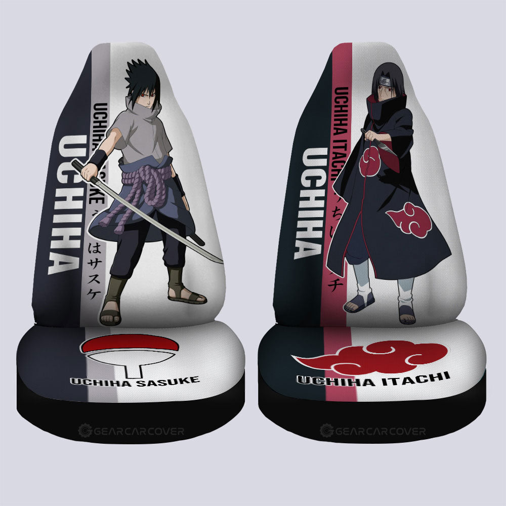 Itachi And Sasuke Car Seat Covers Custom Anime Car Accessories For Fans - Gearcarcover - 4