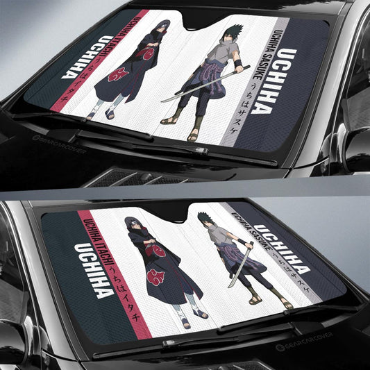 Itachi And Sasuke Car Sunshade Custom Anime Car Accessories For Fans - Gearcarcover - 2