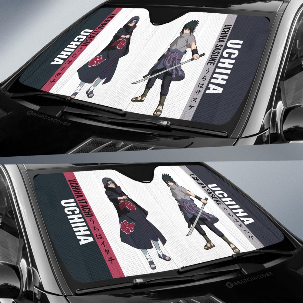 Itachi And Sasuke Car Sunshade Custom Car Accessories For Fans - Gearcarcover - 2