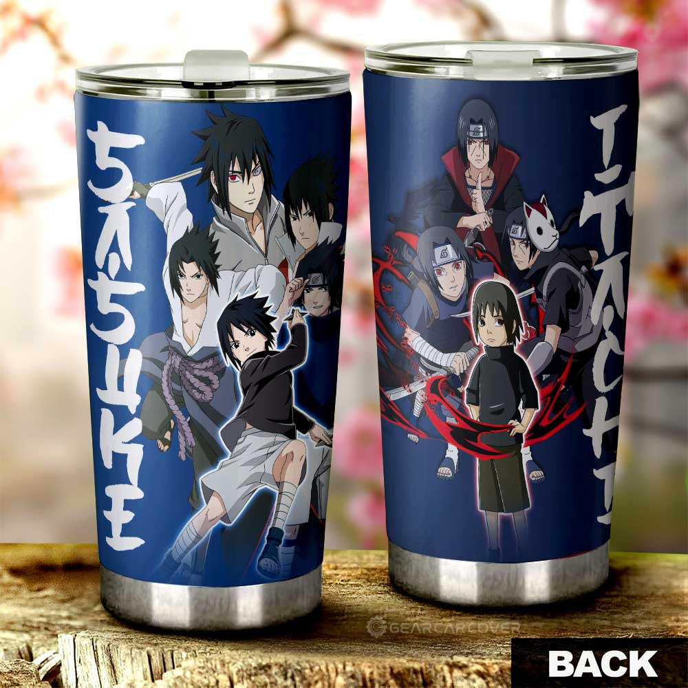 Itachi And Sasuke Tumbler Cup Custom Anime Car Accessories - Gearcarcover - 1