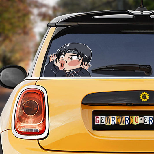 Itachi Hitting Glass Car Sticker Custom Naru Car Funny Accessories - Gearcarcover - 1