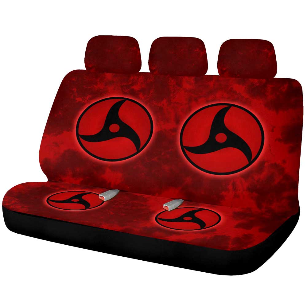 Itachi Mangekyo Sharingan Car Back Seat Cover Custom Tie Dye Style - Gearcarcover - 1