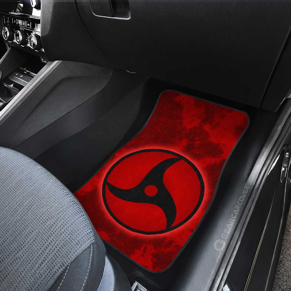 Itachi Mangekyo Sharingan Car Floor Mats Custom Anime Tie Dye Style - Gearcarcover - 3