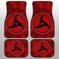 Itachi Mangekyo Sharingan Car Floor Mats Custom Anime Tie Dye Style - Gearcarcover - 1