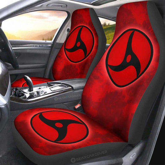 Itachi Mangekyo Sharingan Car Seat Covers Custom Anime Tie Dye Style - Gearcarcover - 2