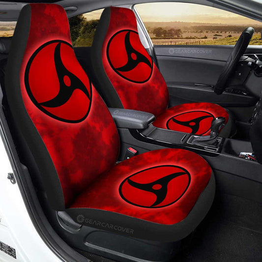 Itachi Mangekyo Sharingan Car Seat Covers Custom Anime Tie Dye Style - Gearcarcover - 1