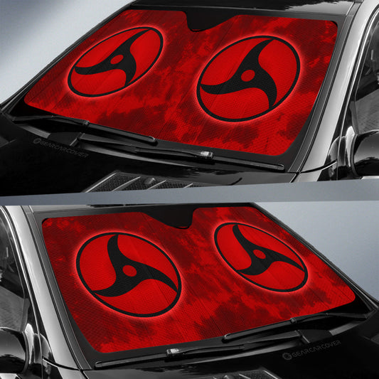 Itachi Mangekyo Sharingan Car Sunshade Custom Anime Tie Dye Style - Gearcarcover - 2