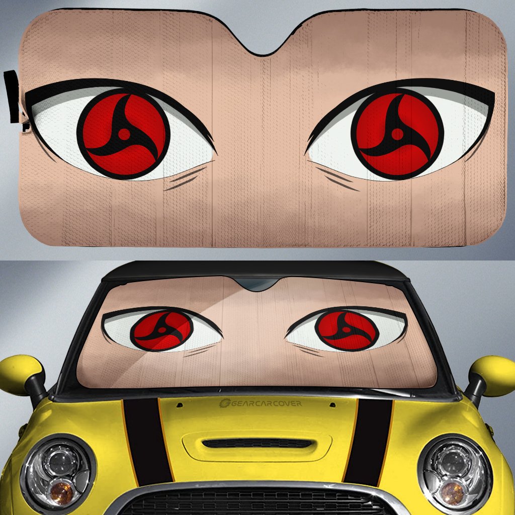 Itachi Mangekyou Sharingan Car Sunshade Custom Akatsuki Anime Car Accessories - Gearcarcover - 1